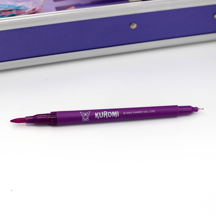 ست تحریر ۱۶۰ تکه چمدانی کرومی ساندریو اورجینال | Kuromi Stationery Set