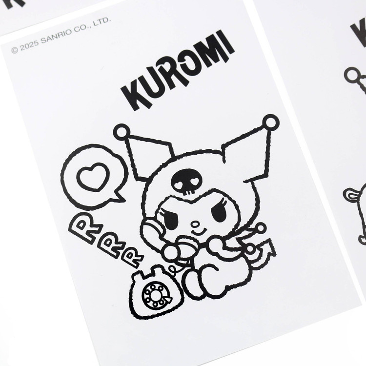 ست تحریر ۱۶۰ تکه چمدانی کرومی ساندریو اورجینال | Kuromi Stationery Set