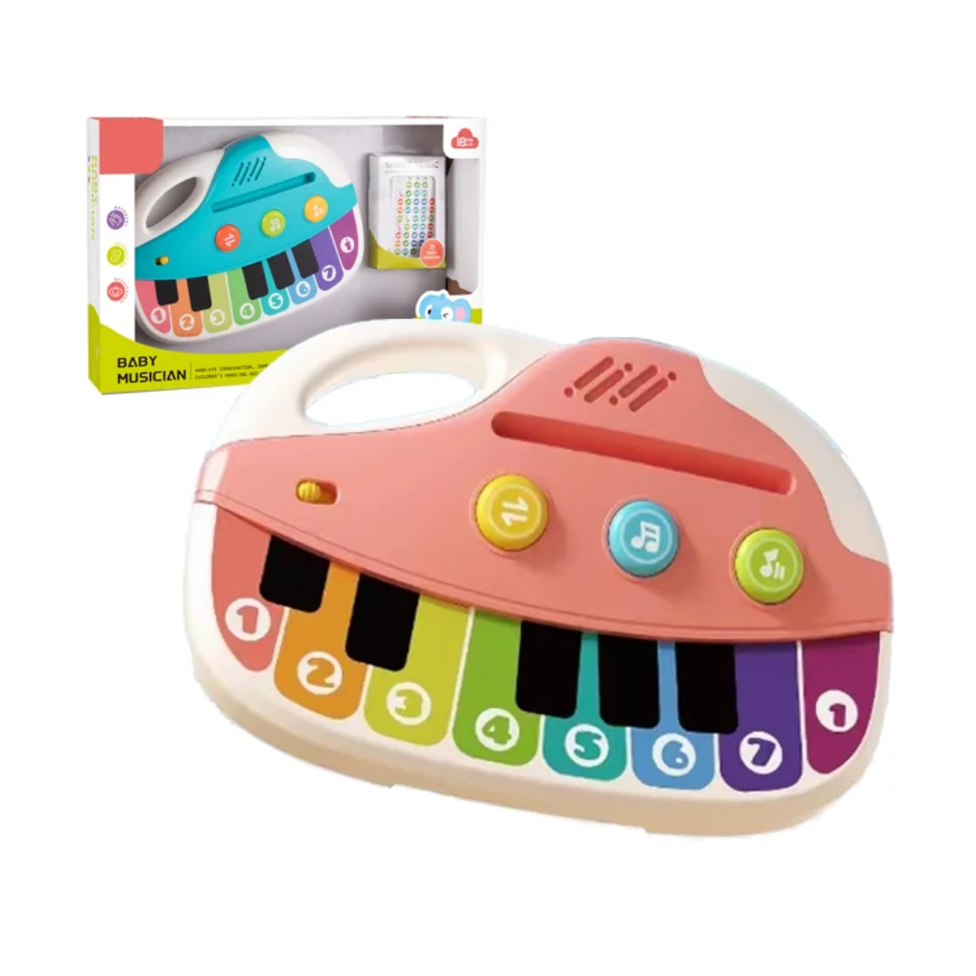 ارگ اسباب‌بازی موزیکال کودک مدل Baby Musician با نور و کلیدهای آهنگ