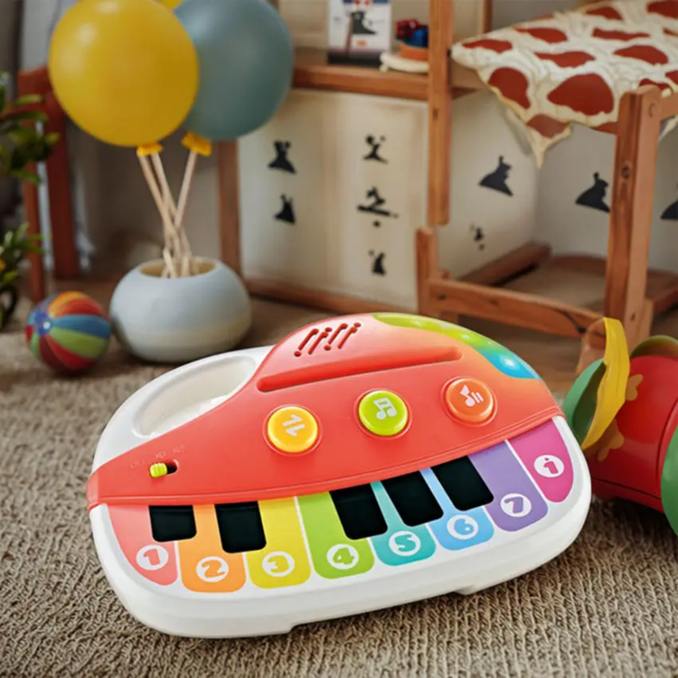 ارگ اسباببازی موزیکال کودک مدل Baby Musician با نور و کلیدهای آهنگ