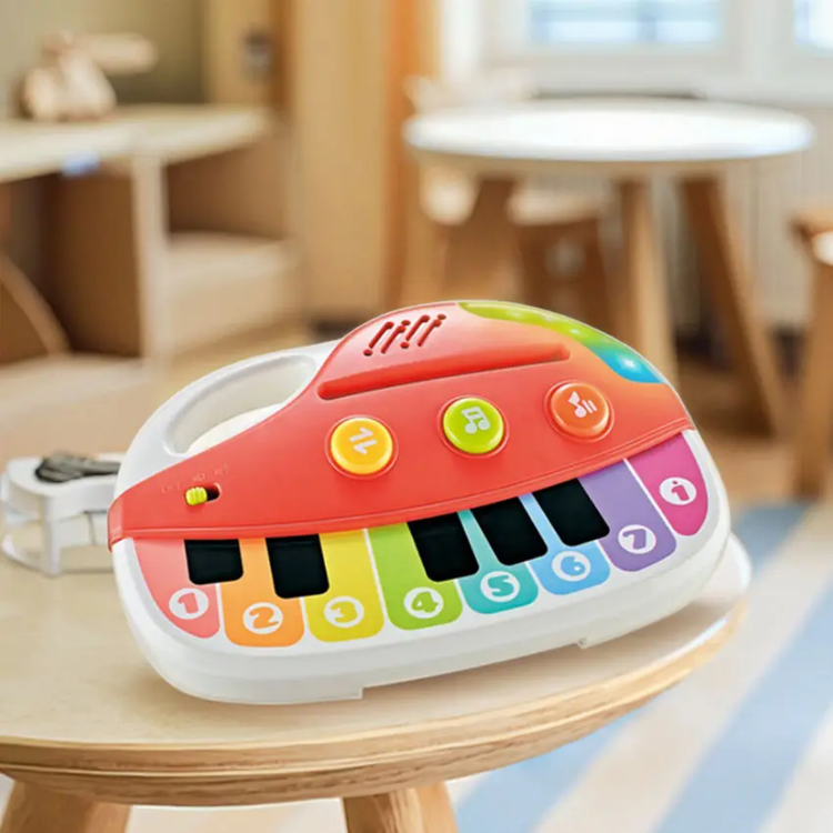 ارگ اسباببازی موزیکال کودک مدل Baby Musician با نور و کلیدهای آهنگ