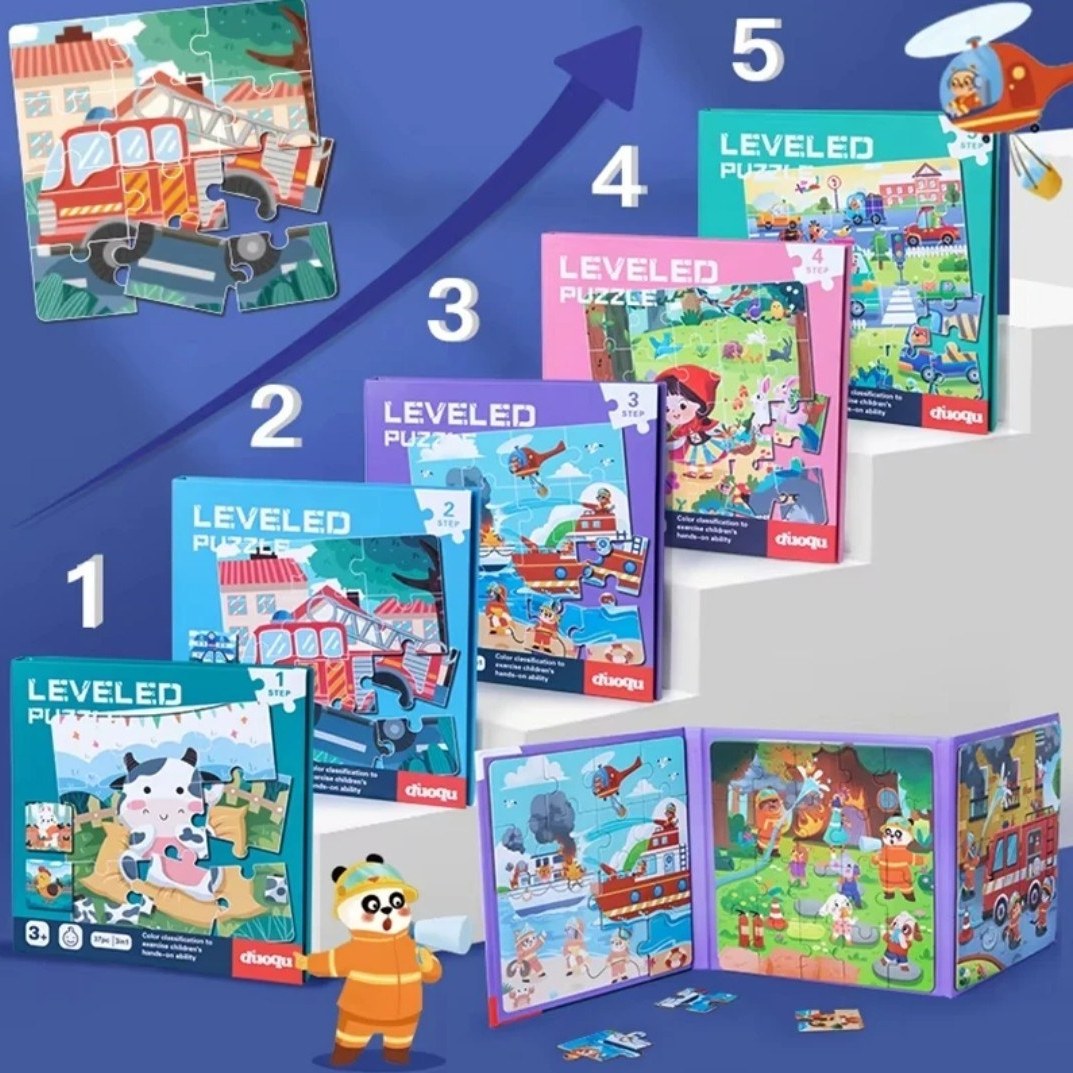 پازل مگنتی کتابی 3 صفحه ایی(5 مرحله)