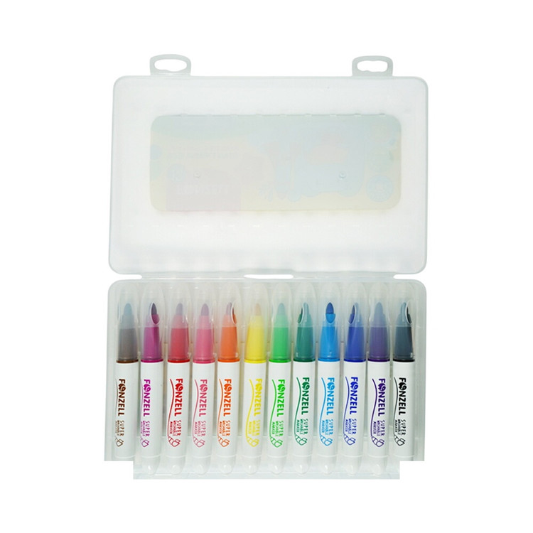 ماژیک 12 رنگ قابل شستشو فونزل آلمان(super washable)